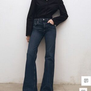 Mango Dark Blue Flare Jeans